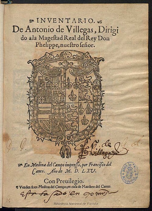 Portrait: Antonio de Villegas